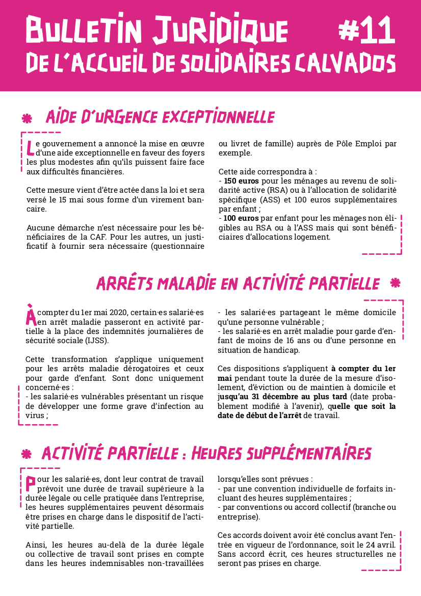 Bulletin Juridique #11 de Solidaires Calvados