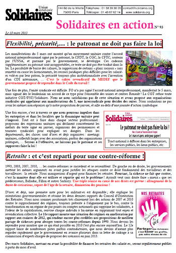 Solidaires ena ction n°93